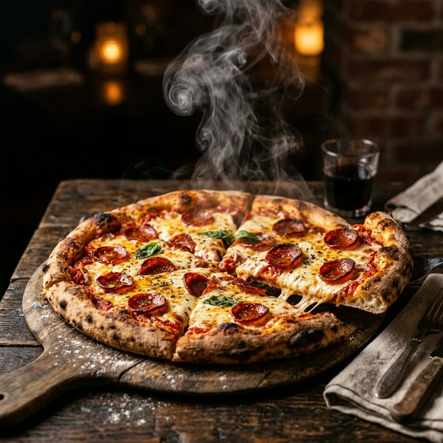 Pizza at The Food Hub Varanasi